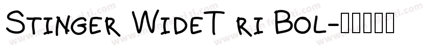 Stinger WideT ri Bol字体转换